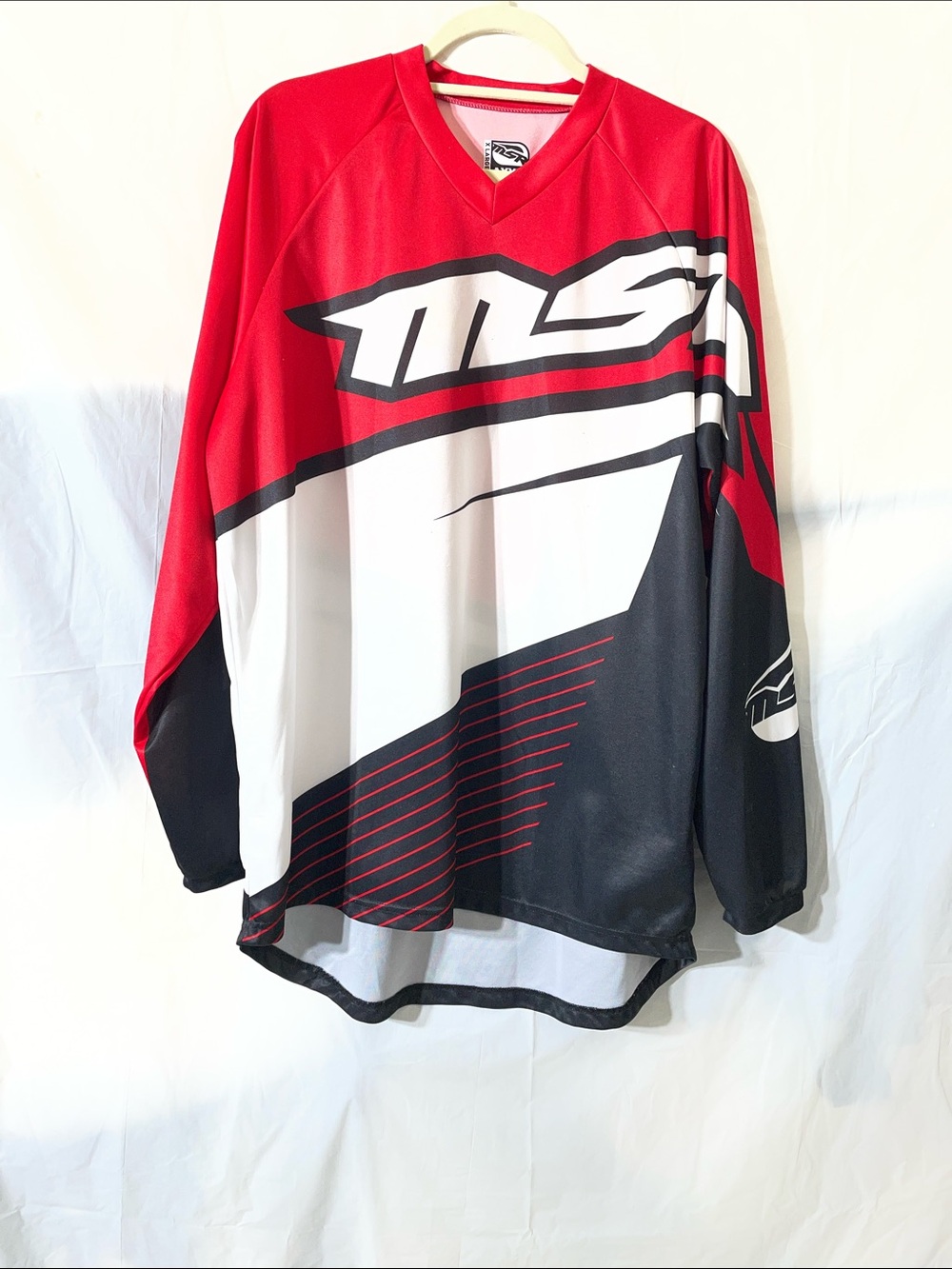 MSR Red, White & Black Men's Motocross Jersey